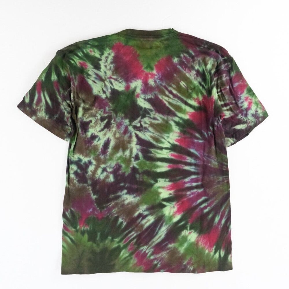 NWOT Single Stitch T-Shirt Blank Hand Tie Dyed Wheel Multi S/S Hering Sz. M 37' - Picture 2 of 6